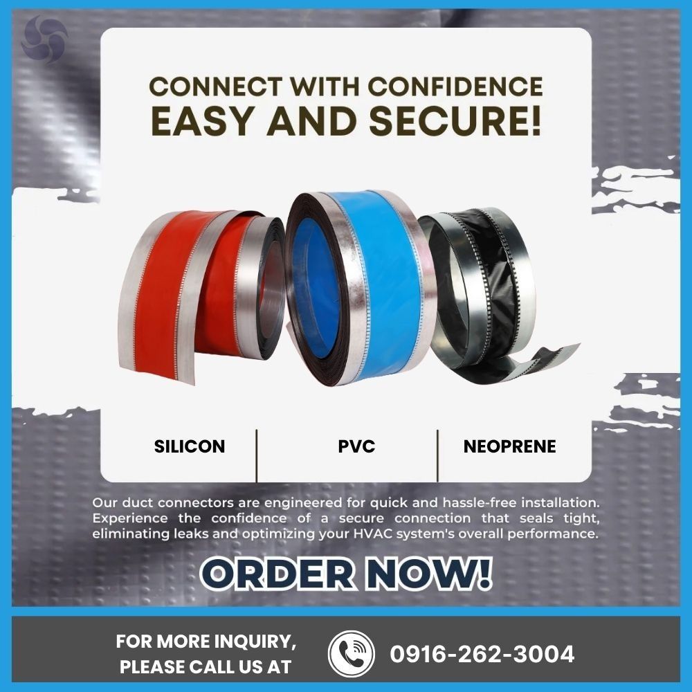FLEXIBLE DUCT CONECTOR (Category: Other Sports Equipment and Supplies) located in Makati City. Submitted by johnstone_mkt (Listing ID 1464997103, Image 2). Description: SALE!! SALE!! FLEXIBLE DUCT CONNECTOR AVAILABLE IN; * Neoprene *PVC *Canvas in 2 differences size: - 45x75x45 -75x100x75 - Material: Galvanized metal ends with black flexible fabric center - Purpose: Heavy-duty HVAC installations and ductwork vibration reduction - Availability: Mu