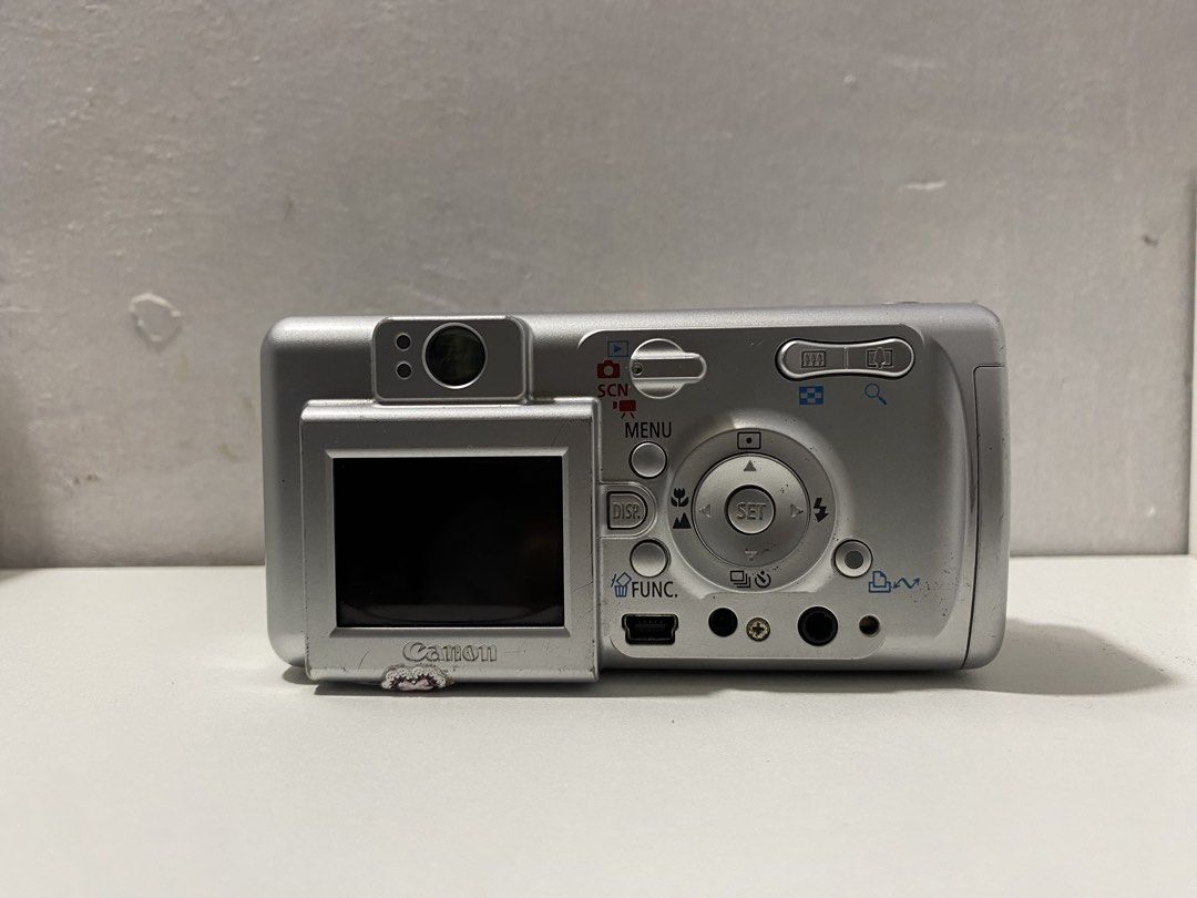 For sale: Canon Powershot A400 (Category: Cameras) located in Bulacan. Submitted by inthekitchen (Listing ID 1465069055, Image 3). Description: For sale: Canon Powershot A400 features: - 3.2 megapixel resolution - 2.2x optical zoom - zoom in and out working - flash working - body condition: 7/10 (with body cracks) but it doesn’t affect the output - inclusions: unit itself & AA batteries issue: - minor lens dust on certain angles but most of the t