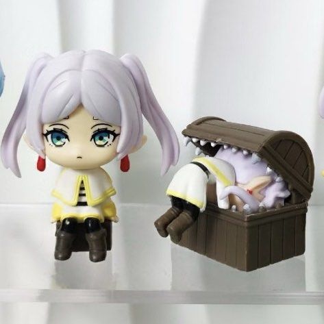 Frieren Figure Set (Category: Figurines & Statues) located in San Mateo. Submitted by g.stuff (Listing ID 1464986400, Image 1). Description: - Frieren anime figure set - Includes the iconic mimic chest scene and a sitting version - Brand new, unopened, and still in original plastic packaging - Perfect addition to any anime collection or desk setup 💰MOP: BPI/BDO/Gcash ▪️To view more items, visit my profile: carousell.com/g.stuff.