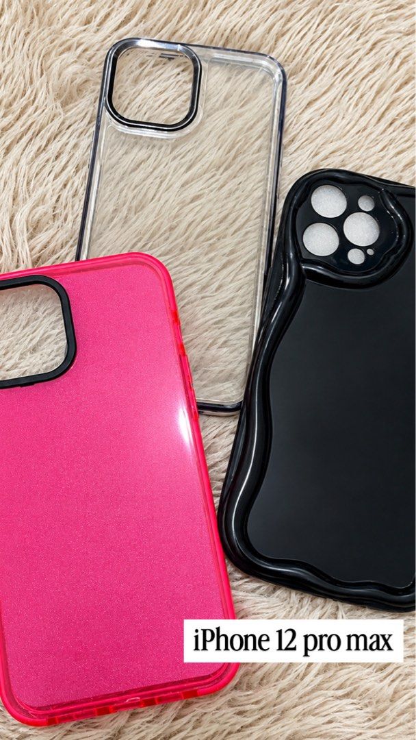 fs: iPhone 12 pro max cases (Category: Cases & Sleeves) located in Manila. Submitted by liavhc (Listing ID 1465168263, Image 1). Description: our personal preloved cases all are in good condition, sobrang slightly used send me dm for inquiries 📍 malate, manila 💰 payment first via gcash 📦 shipping via direct j&t / lalamove (sf is shouldered by the buyer).