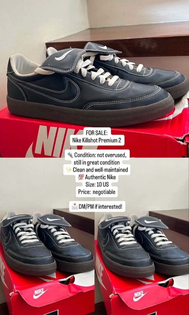 fs nike killshot (Category: Announcements) located in Manila. Submitted by prince.asf (Listing ID 1465141038, Image 1). Description: the price is still negotiable the item is not over used deliver nationwide.