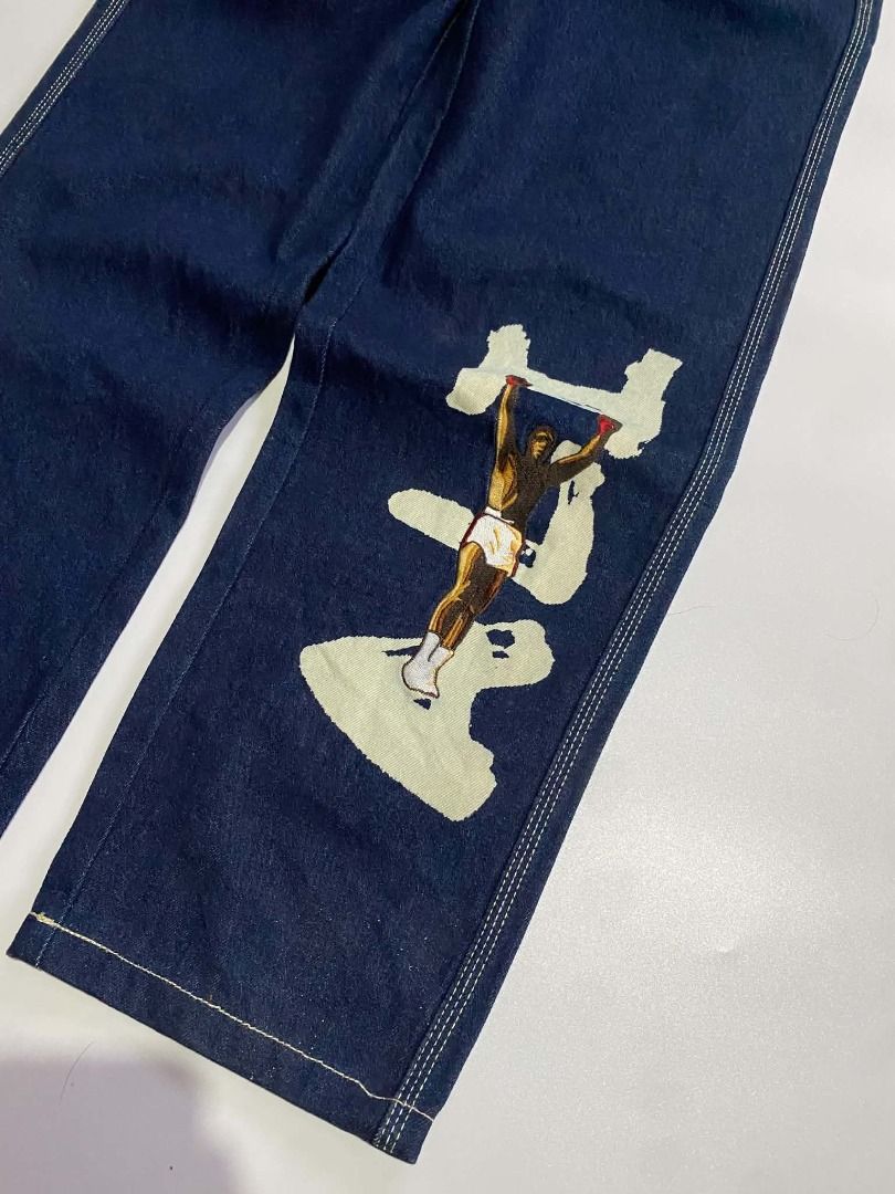 Fubu Pants (Category: Jeans) located in Orani. Submitted by yo.jo (Listing ID 1465006181, Image 3). Description: Fubu Platinum "limited edition muhammad Ali" Waist-30 inch Inseam-32 inch Length-41.5 inch Hem-8 inch Excellent condition.