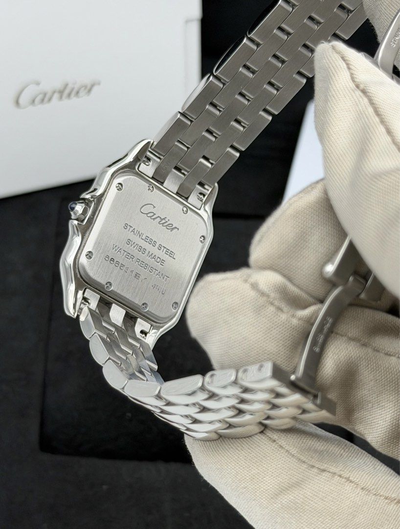 Fullset Cartier Panthere Medium (Category: Luxury Watches) located in Manila. Submitted by timelesseleganceph (Listing ID 1465038178, Image 3). Description: Fullset Cartier Panthere Medium Reference WSPN0007 Size 27mm x 37mm Quartz movement Dated Oct 2024 International Warranty Til 2032 Complete/Fullset - Watch, Box & Warranty Card.