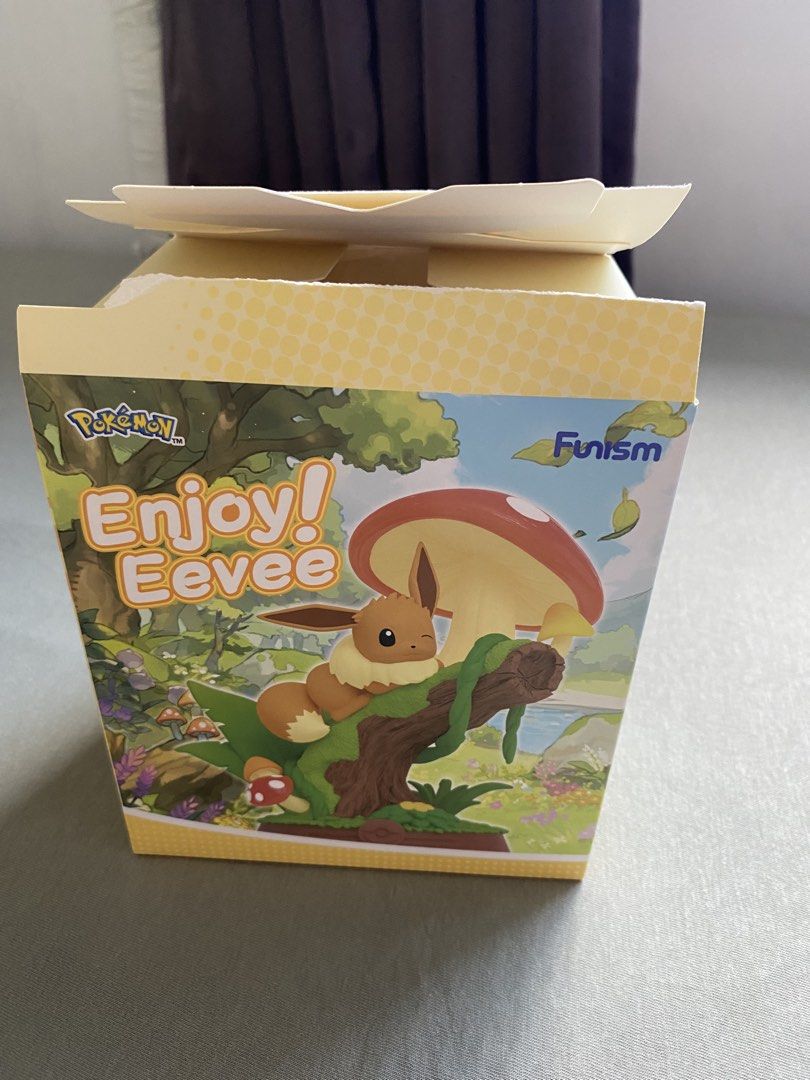 Funism Enjoy Eevee Series Jolteon Figure MX2302 (Category: Figurines & Statues) located in Manila. Submitted by map.b. (Listing ID 1465035014, Image 3). Description: - Brand: Funism - Series: Enjoy Eevee Series (No. 003 out of 009) - Character: Jolteon - Material: High-quality PVC and ABS - Condition: Box opened to check design only, figure is untouched and brand new - Inclusions: Complete with original box, clear plastic blister packaging, and c