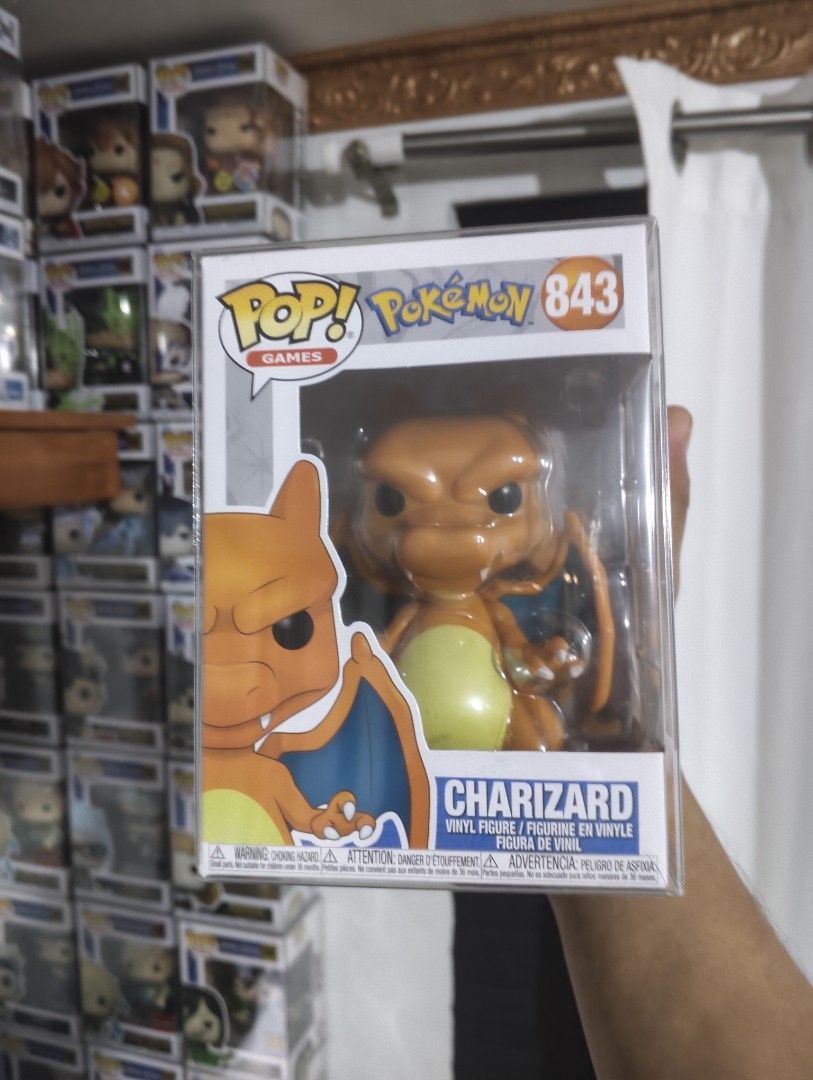 Funko Pop Games Pokemon Charizard 843 Vinyl Figure (Category: Designer & Blind Box Toys) located in Cainta. Submitted by xtiant (Listing ID 1465127630, Image 1). Description: - Item: Funko Pop Games Pokémon Charizard Vinyl Figure (#843) - Box Details: Clean edges and a crystal-clear front window - Ideal For: Pokémon collectors and display shelf enthusiasts - Shipping: Packed securely to ensure safe delivery.