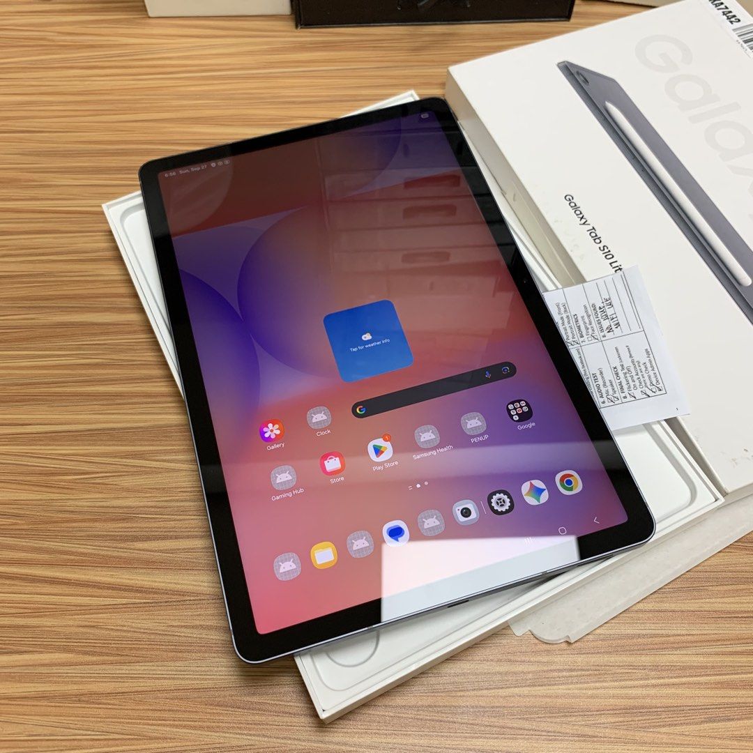 GALAXY TAB S10 LITE (Category: Android) located in Manila. Submitted by abidensol06041 (Listing ID 1464988105, Image 2). Description: GALAXY TAB S10 LITE 128GB / 6GB RAM P 19,490 🏷️ / Mall pull out 📦 SRP: P 23,990 ❌ - P 19,490 ✅ NO ISSUE / WIFI USED ✅ FREEBIES: Charger, powerbank, Headset & SIM INJECTOR 🚚AVAILABLE COD/COP • LBC 🤝AVAILABLE MEET-UP 📍 LOC: COMMWEALTH Q.C.