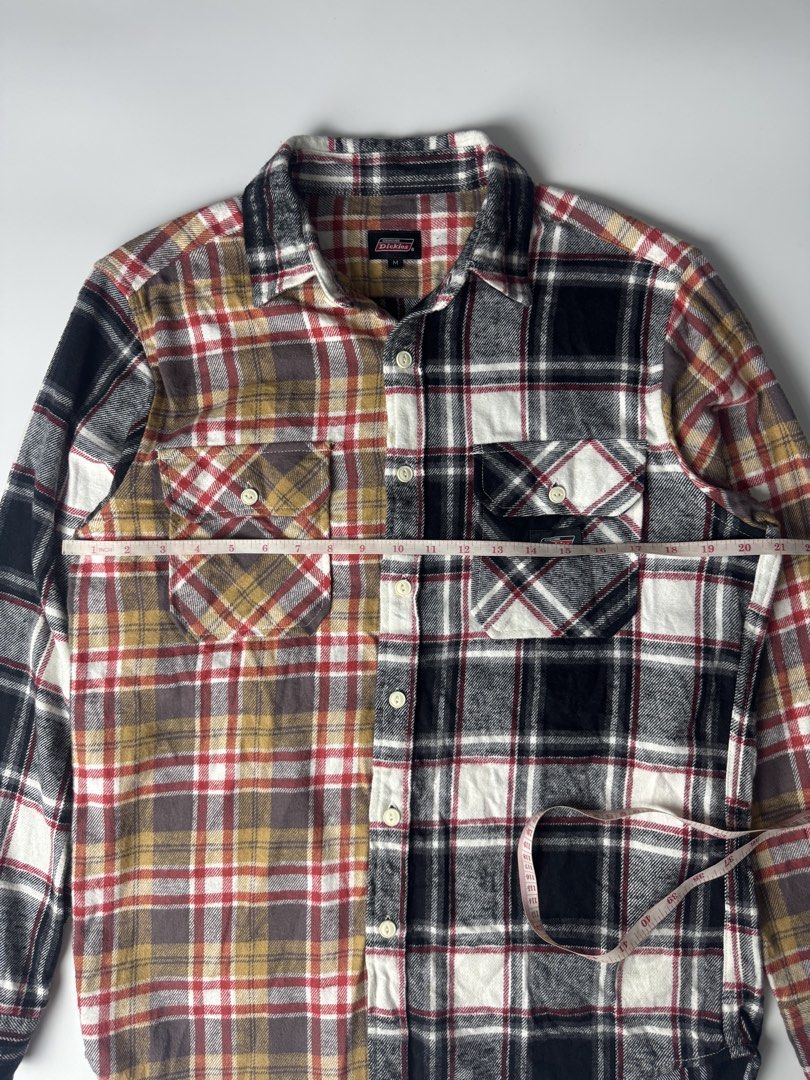 Genuine Dickies Multi-Plaid Patchwork Flannel Shirt Size M (Category: Tshirts & Polo Shirts ) located in Cavite. Submitted by dracokidstuff (Listing ID 1465086215, Image 2). Description: Good as new condition .