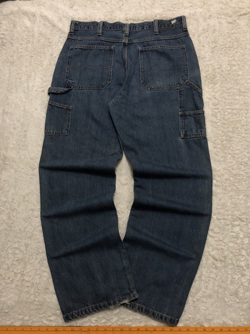 GEORGE CARPENTERS PANTS (Category: Jeans) located in Canaman. Submitted by thriftmoboss (Listing ID 1465006094, Image 1). Description: 📌GEORGE CARPET DENIM PANTS cotton 100% Hard denim 95% Crispy condition ✅ Made in Bangladesh🇧🇩 W-36 L- 43 T-13 Hem-9. 5 Good condition✅ Lightly used issue: Paint stain and sign of usage (Healdrag) Price:750🏷 ‎ ‎•✅PLUS SHIPPING FEE (+75) ‎•🔵MOP: G CASH ‎•🟥COURIER: JnT ‎•📍LOC:Magsaysay, Naga city ,Camarines Su