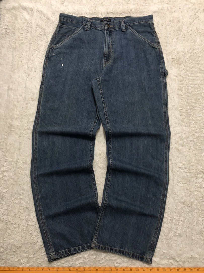GEORGE CARPENTERS PANTS (Category: Jeans) located in Canaman. Submitted by thriftmoboss (Listing ID 1465006094, Image 2). Description: 📌GEORGE CARPET DENIM PANTS cotton 100% Hard denim 95% Crispy condition ✅ Made in Bangladesh🇧🇩 W-36 L- 43 T-13 Hem-9. 5 Good condition✅ Lightly used issue: Paint stain and sign of usage (Healdrag) Price:750🏷 ‎ ‎•✅PLUS SHIPPING FEE (+75) ‎•🔵MOP: G CASH ‎•🟥COURIER: JnT ‎•📍LOC:Magsaysay, Naga city ,Camarines Su
