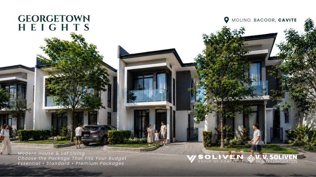 GEORGETOWN HEIGHTS CAVITE HOUSE AND LOT PACKAGE (Category: House & Lot) located in Manila. Submitted by mila.rodenas (Listing ID 1465101331, Image 1). Description: 🏡✨ YOUR DREAM HOME AWAITS AT GEORGETOWN HEIGHTS! ✨🏡 Looking for a modern, comfortable, and accessible home for your family? 💚 📍 Georgetown Heights Executive Homes Phase II Molino, Bacoor, Cavite 🏠 HOUSE & LOT FOR SALE ✅ Pre-Selling ✅ RFO (Ready for Occupancy) ✅ Essential • Standar