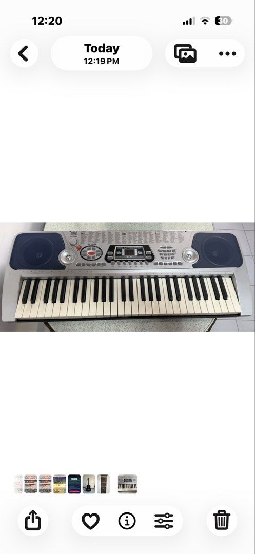 Global GL-888 Digital Electronic Keyboard (Category: Musical Instruments) located in Balanga. Submitted by kylace (Listing ID 1464999346, Image 1). Description: - Model: Global GL-888 Digital Electronic Keyboard - Design: Stylish silver and dark blue panel with standard black and white keys - Sound: Dual built-in speakers for clear audio playback - Controls: Easy-to-use control buttons and a central display screen - Ideal For: Beginners, practice
