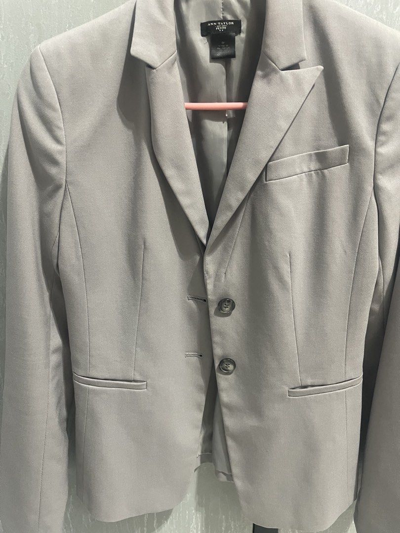 Grey Blazer Coat Petite (Category: Coats, Jackets and Outerwear) located in Rizal. Submitted by dmplelicious (Listing ID 1465085843, Image 2). Description: .