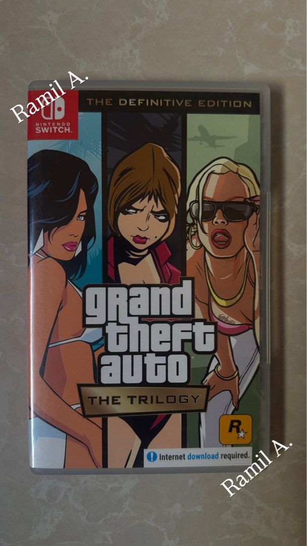 GTA Trilogy Nintendo Switch (Category: Nintendo) located in Manila. Submitted by ming7071 (Listing ID 1465168096, Image 1). Description: GTA Trilogy ₱1,100 Taguig area Pickup & meetup nearby Shipping thru LBC/J&T (non-COD/COP).