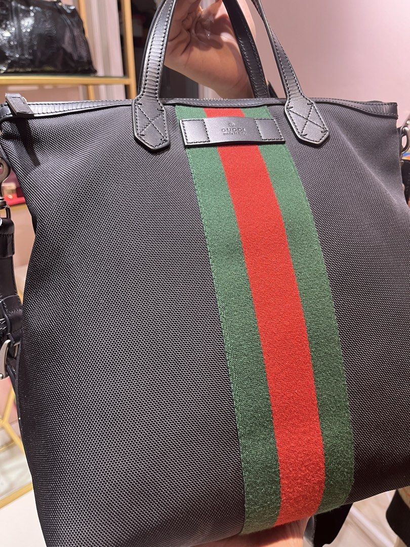 Gucci Cherry Line Canvas Leather Tote Bag (Category: Luxury Bags & Wallets) located in Manila. Submitted by luxuryitems_bybosst (Listing ID 1465083432, Image 2). Description: with box dustbag certificate.