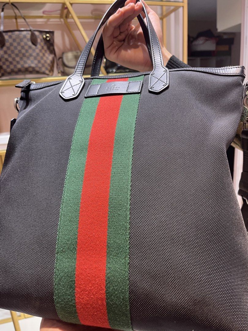 Gucci Cherry Line Canvas Leather Tote Bag (Category: Luxury Bags & Wallets) located in Manila. Submitted by luxuryitems_bybosst (Listing ID 1465083432, Image 3). Description: with box dustbag certificate.