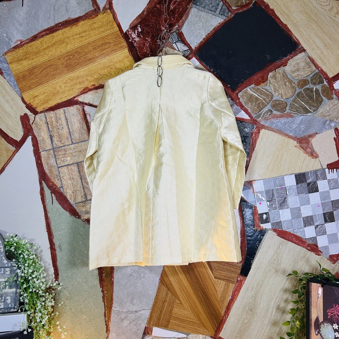 Gucci coat dresss (Category: Luxury Apparel) located in Baguio. Submitted by kckc_luxury (Listing ID 1465107827, Image 3). Description: 🌸 TINY PINK SPOTS ARE LENS DAMAGE, NOT CLOTH STAINS ————————— ❗️KINDLY READ BEFORE MAKING AN OFFER❗️ LISTING DETAILS size:8-12yrs old width x length (inches):19x26.5 condition: EXCELLENT --- MOP: Gcash / BPI MOD: J&T / JRS LOCATION: Baguio City --- NOTE: • Manage your expectations • Photos did not go under any e