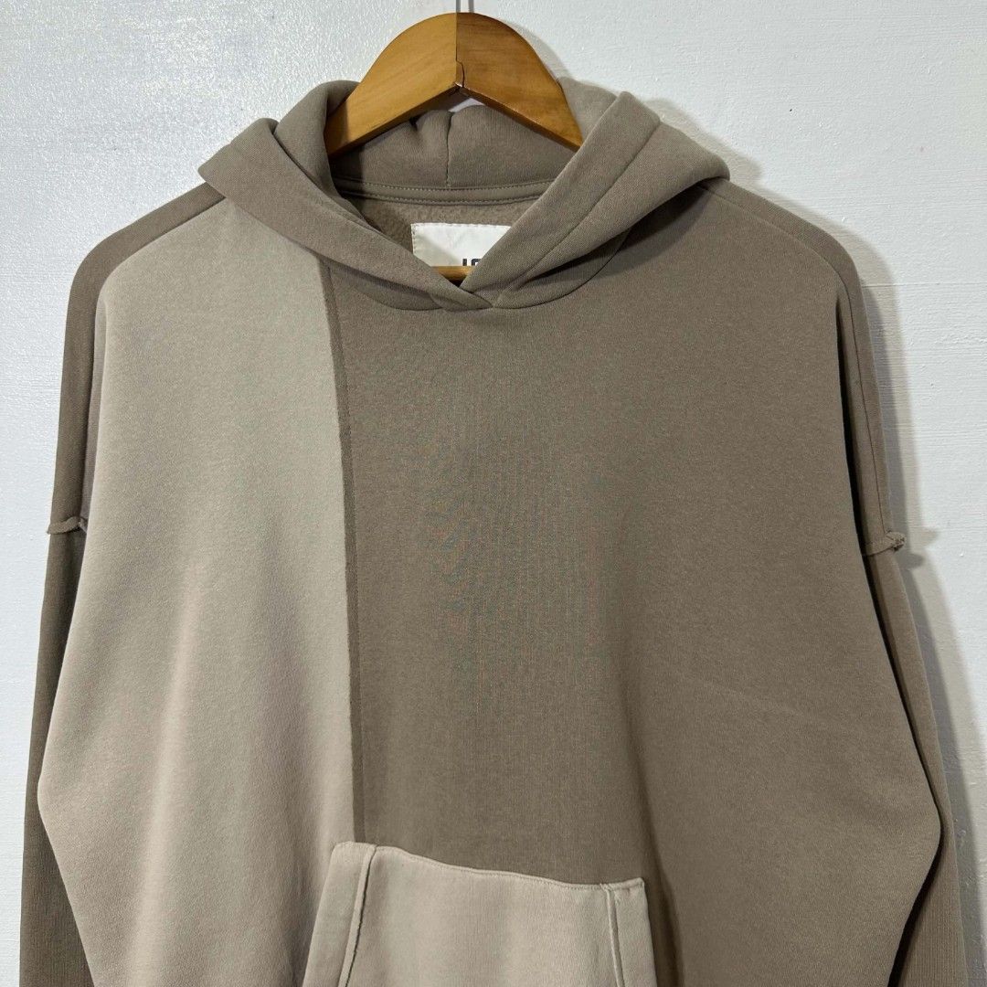 #H871 LCKR Color-Blocked Patchwork Pullover Hoodie (Category: Activewear) located in Tagum. Submitted by eightrags (Listing ID 1464990223, Image 2). Description: #H871 LCKR Color-Blocked Patchwork Pullover Hoodie (Beige) Large 24.5 W 27 L Good as new condition 450.