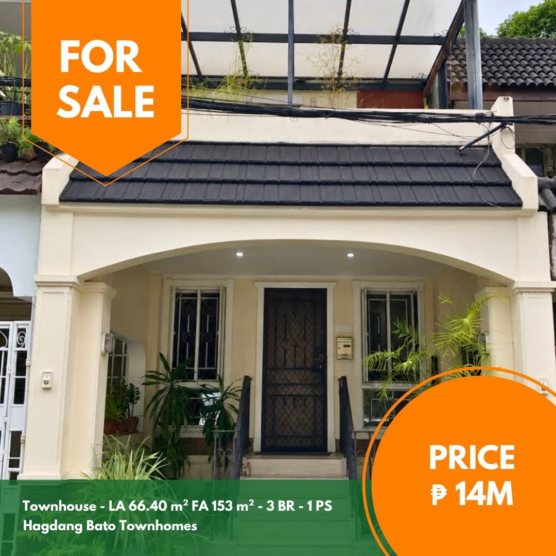 Hagdang Bato townhouse (Category: Townhouse) located in Quezon City. Submitted by jmpgutierrez (Listing ID 1464980924, Image 1). Description: For sale: Hagdang Bato townhouse Hagdang Bato Townhomes, Mandaluyong City Lot area: 66.40 sqm Floor area: 153 sqm Residential Townhouse Renovated 2025 Facing east 3-storey 3 BR 4 T&B Maid’s quarters Terrace Bar Unfurnished 1 parking slot Direct to seller Asking price: PHP 14,000,000 https://www.pgr.com.ph/r