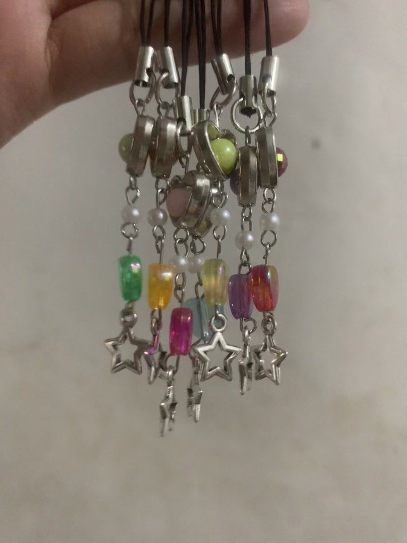 Handmade Bracelets / Phone Charms (Category: Bracelets) located in Manila. Submitted by threaded_pages (Listing ID 1465123620, Image 2). Description: I have lot of designs to choose from. You may also check out my facebook page - Threaded Pages Prices may vary depending on the design, its from Pho 35 - 120.