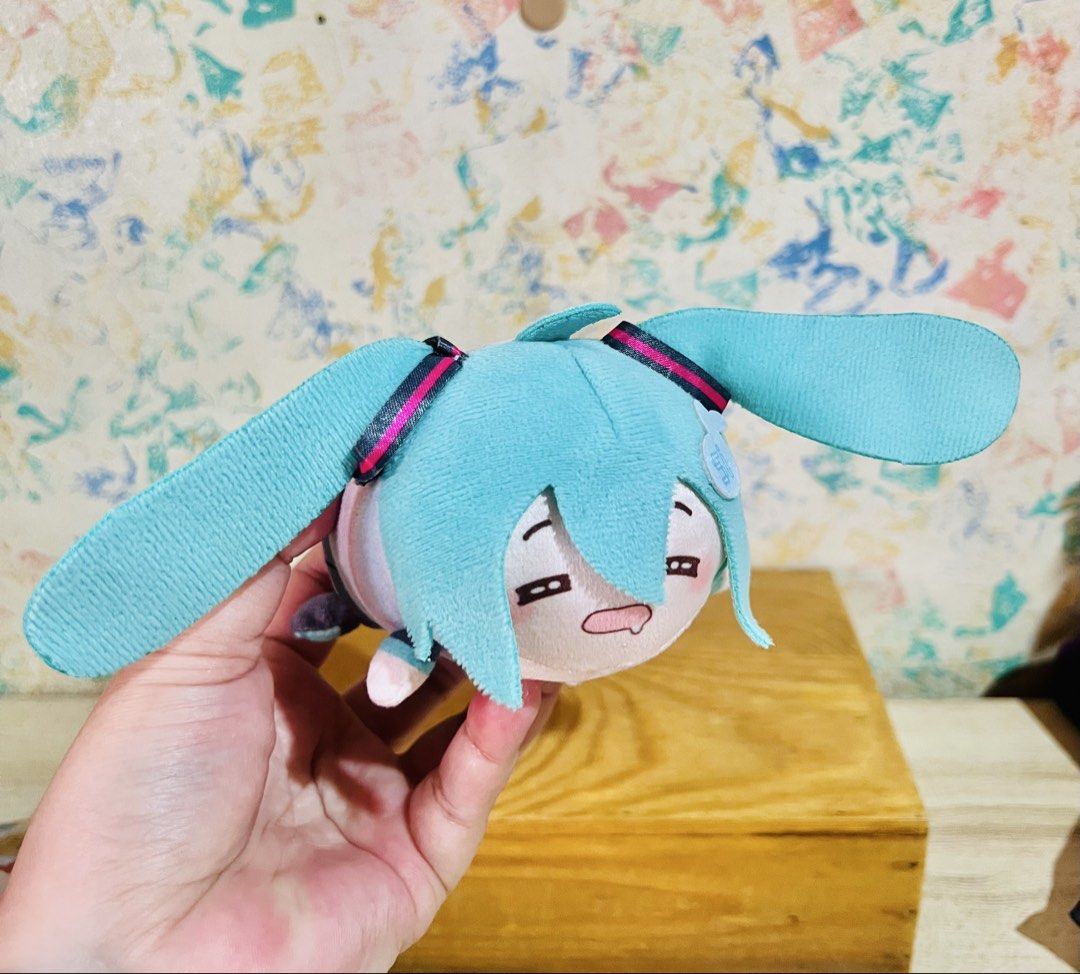 Hatsune Miku Singing Plush Toy (Category: Character Goods) located in Taguig. Submitted by lae.onlineshop (Listing ID 1465113710, Image 2). Description: Hatsune Miku Singing Plush Toy *LDCX - Hatsune Miku Cutie Plush Series *With etiketa, No original packaging, AS IS *Tested working, Battery included (3 x LR44) *THE COLOR MAY SLIGHTLY DIFFER FROM ACTUAL DUE TO LIGHTING AND/OR SCREEN RESOLUTION. Size: approx 10cm (Length) Issue: minimal cleaning n