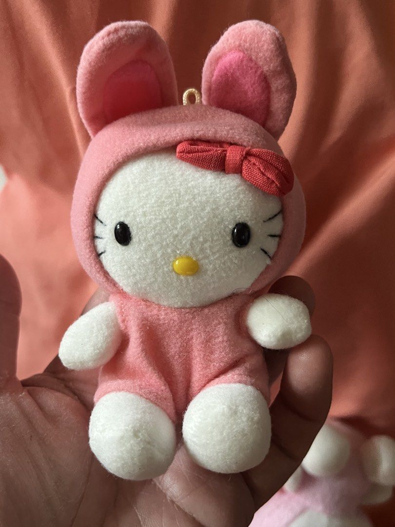 Hello kitty pink bunny bag charm (Category: Plushies & Soft Toys) located in Paranaque City. Submitted by bonsaiart (Listing ID 1465041970, Image 1). Description: Pre owned Good condition 500+sf Payment via gcash or paymaya Shipping via j&t.