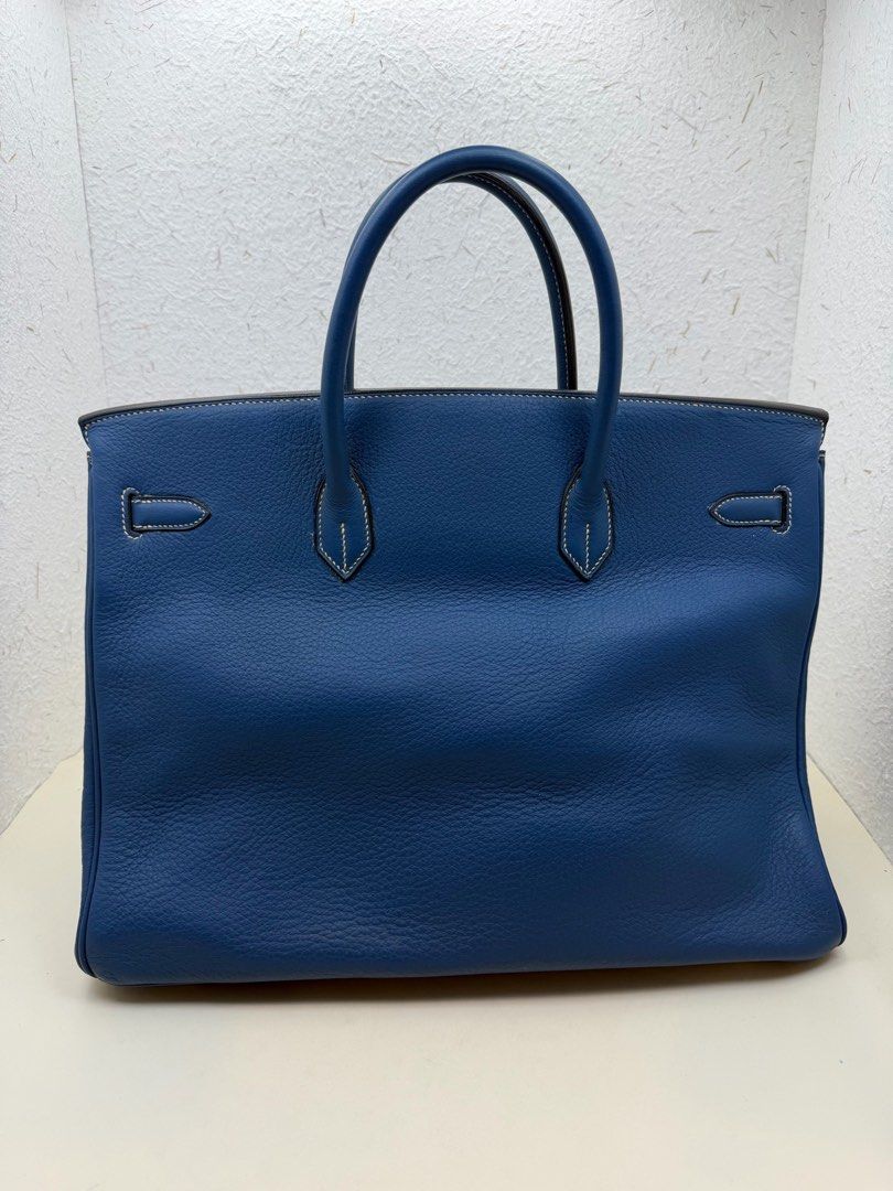 hermes 愛馬仕 框G Birkin40 牛仔藍銀扣 togo皮 鎖具齊全 BK40 40cm （分類：手袋及銀包）位於 Hong Kong。 由 little_bee_hk 提交（商品編號 1464993499，圖片 3）。簡介： 。