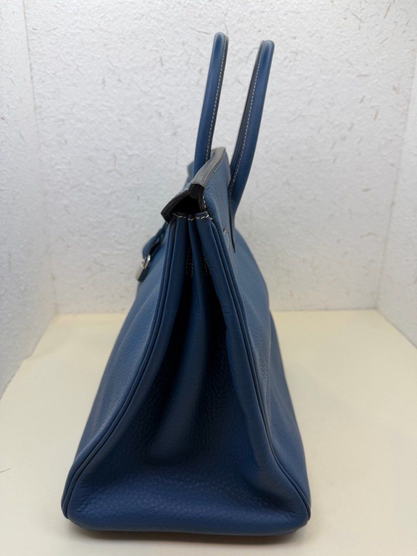 hermes 愛馬仕 框G Birkin40 牛仔藍銀扣 togo皮 鎖具齊全 BK40 40cm （分類：手袋及銀包）位於 Hong Kong。 由 little_bee_hk 提交（商品編號 1464993499，圖片 2）。簡介： 。