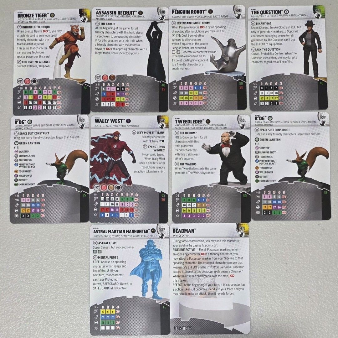 Heroclix Fight for Gotham City Opened Brick (Category: Figurines & Statues) located in Mandaluyong City. Submitted by xplay_collectibles (Listing ID 1465105671, Image 3). Description: Heroclix Fight for Gotham City Brick for Sale Fight for Gotham City Opened Brick Chase Talia Al Ghul Super Rare / Rare Batgirl Martian Manhunter Bronze Tiger Robin (Tim.Drake) Alfred Wally West Professor Pyg Raven Bizarro Batarang If Interested please pm me. Pick-up