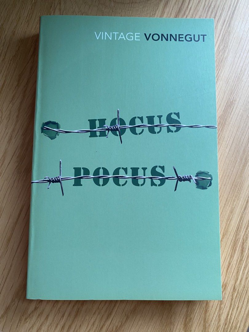 Hocus Pocus by Kurt Vonnegut Vintage Classics Edition (Category: Storybooks) located in Makati City. Submitted by lizautumn (Listing ID 1465109622, Image 1). Description: - Title: Hocus Pocus - Author: Kurt Vonnegut - Edition: Vintage Classics Paperback (Penguin Random House) - Condition: Clean pages, minimal shelf wear on cover and spine - Genre: Dystopian and satirical fiction Selling some of my books cause I'm decluttering and I need space. Mo