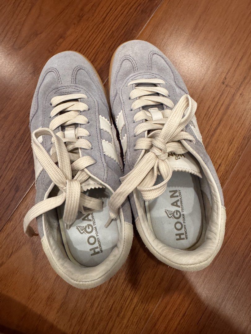 Hogan Cool suede sneakers grey size 36 (Category: Sneakers) located in Manila. Submitted by mr_1990 (Listing ID 1464991175, Image 3). Description: Hogan Cool - Grey Suede Sneakers Size: Women's US 6 / EU 36 (can fit a 37) Super comfortable with gum soles Condition: Clean uppers with only light signs of wear on the soles, plenty of life left! Bought this in Rustans for almost 30k RFS: closet clean up..