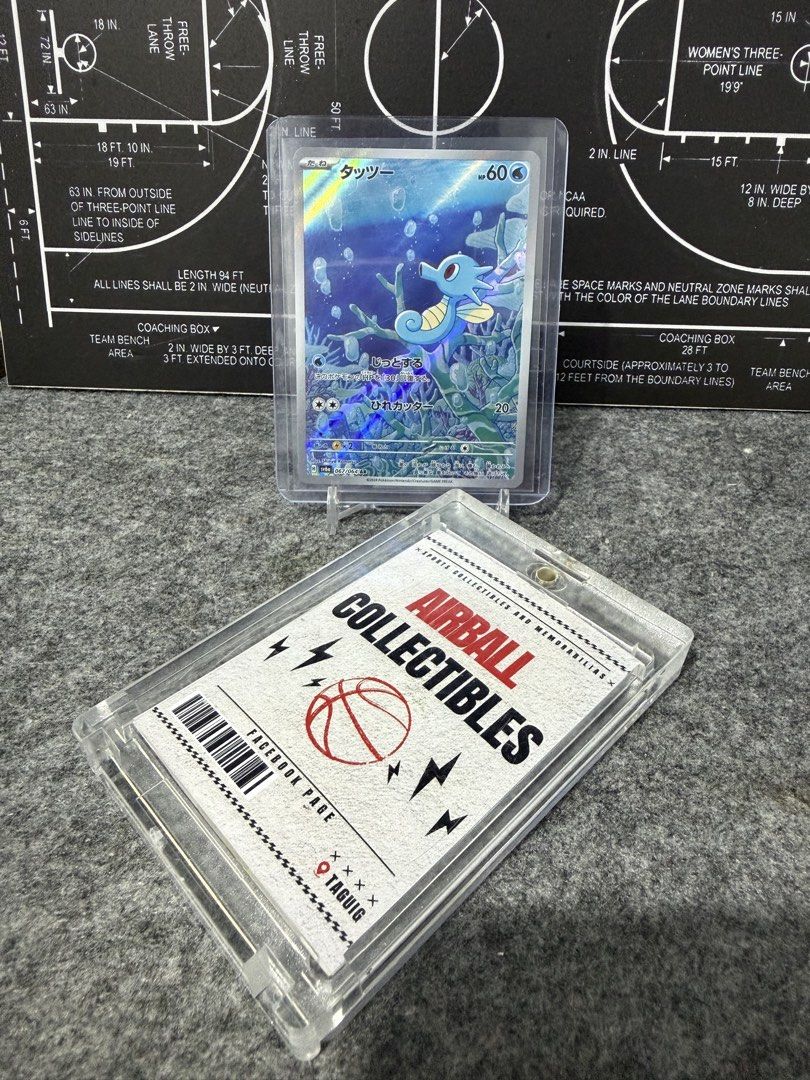 Horsea (Category: Raw Singles) located in Taguig. Submitted by airball-collectibles (Listing ID 1465132332, Image 1). Description: FOR TRADE/SALE • Firm with the prices • All cards mnt/nrmnt unless stated Offers are welcome. Will do percentage in trades, in my favor. Cards coming from Taguig. **have vouch thread**.
