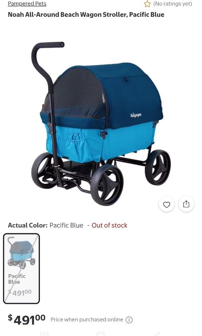 Ibiyaya stroller (Category: Homes & Other Pet Accessories) located in Paranaque City. Submitted by gingersy (Listing ID 1465157217, Image 1). Description: Condition: 9/10 Color: Pacific Blue Recommended Weight Limit: 110.23 lbs Cabinet Opening Dimension: 34.3 L x 19.3 W in. Cabinet Bottom Dimension: 34.3 L x 19.3 W in. Cabinet Depth: 11.8 in. Cabinet plus Canopy Height: 23.6 in. Stroller Dimension: 38.6 L x 26.8 W x 42.5 H in. Folded Dimension: 3