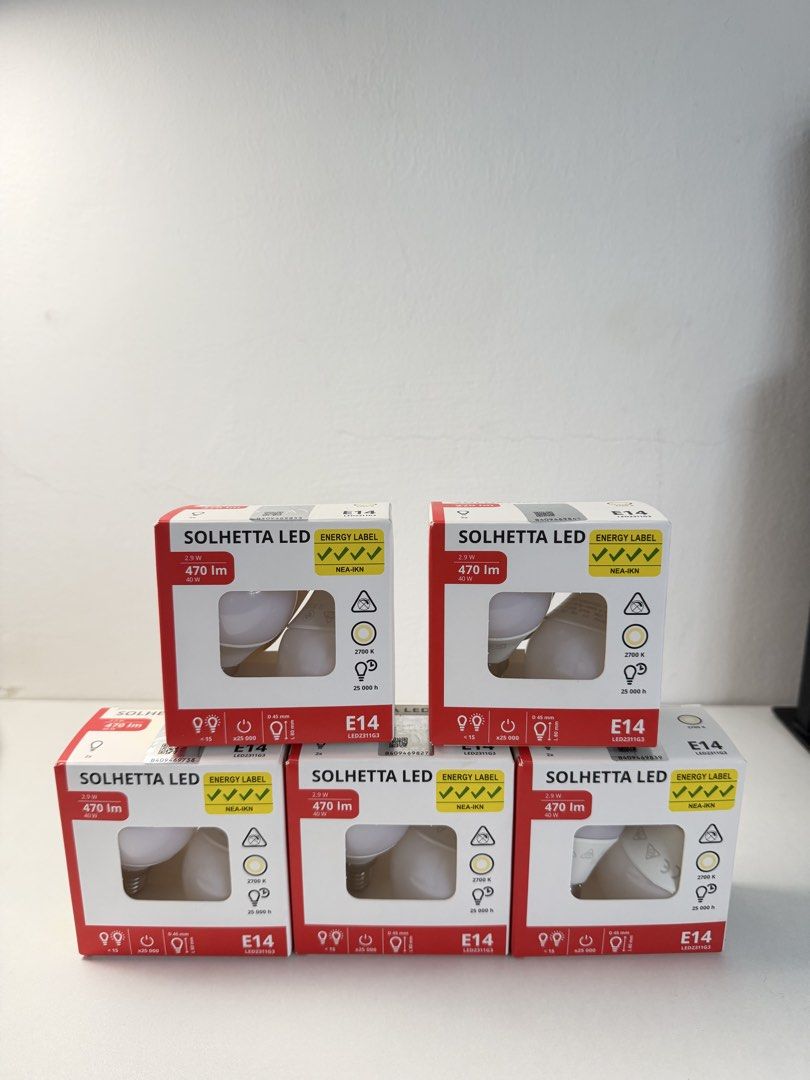 IKEA Solhetta Led E14 2700 K (Category: Lighting) located in Caloocan City. Submitted by ladyoftrop94829 (Listing ID 1464982849, Image 3). Description: 150 each only.