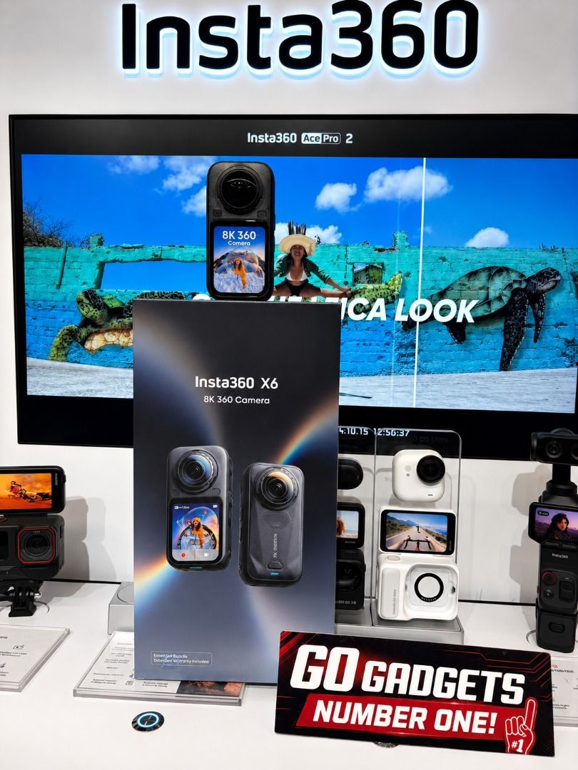 INSTA360 X6 ESSENTIALS BUNDLE (Category: Cameras) located in Caloocan City. Submitted by brightfalcon.8419cc (Listing ID 1465051645, Image 1). Description: Capture every moment in stunning 8K 360° quality. Available now at GO GADGETS.