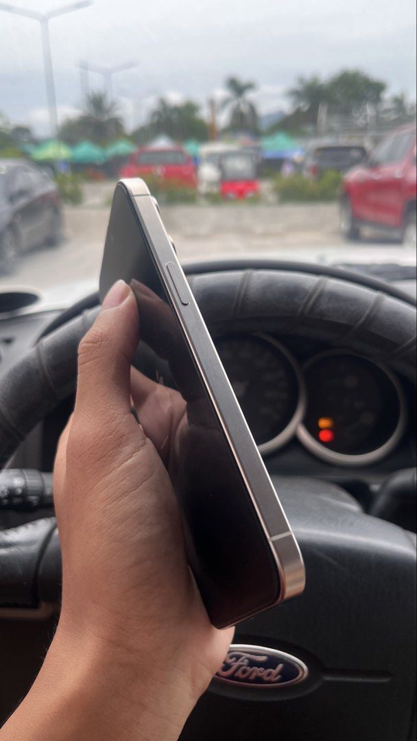 iPhone 15 Pro Max - 256GB (Category: iPhone 15 Series) located in Lipa City. Submitted by jcalaygo (Listing ID 1464998852, Image 2). Description: Iphone 15 Pro Max - 256gb White Titanium - ZP/A variant (NTC approved) - Openline (Any sim) - Never been repaired - Working all - Minimal scratches - 83% Battery health Inclusions: - Ugreen Cord - Case - Tempered Glass.
