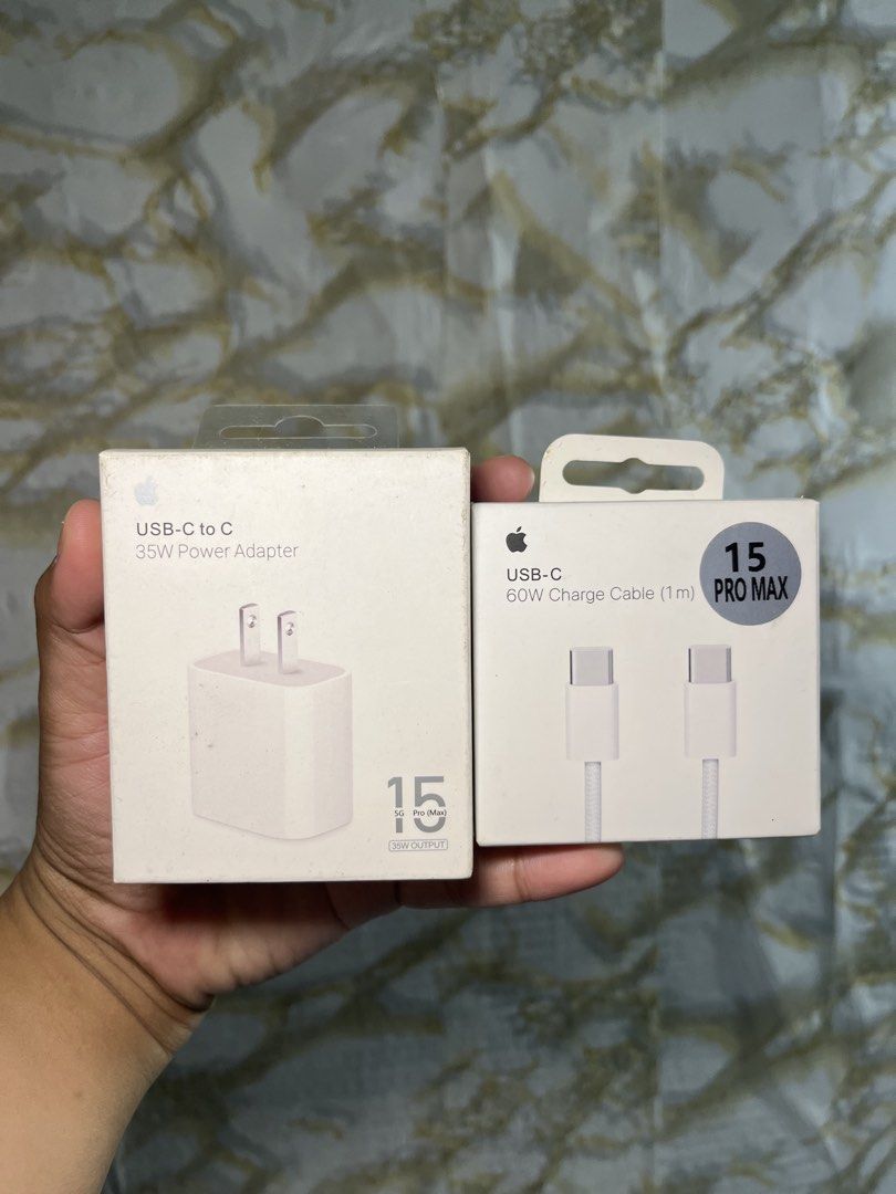 iPhone 15 Promax SET CHARGER Fast Charge (Category: Chargers & Cables) located in Manila. Submitted by ah_onlineshop.ph (Listing ID 1464993278, Image 1). Description: .