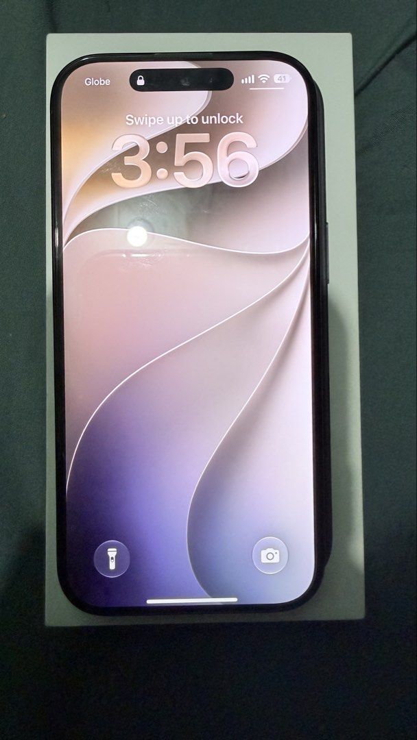 Iphone 16 Pro Globe Locked (Category: iPhone 16 Series) located in Quezon City. Submitted by lykarenied06167 (Listing ID 1464975265, Image 2). Description: Iphone 16 pro Globe Locked 88% batt health complete with receipt replaced LCD peri sa apple mac with receipt dn 39,999 negotiable Montalban Rizal !!!.