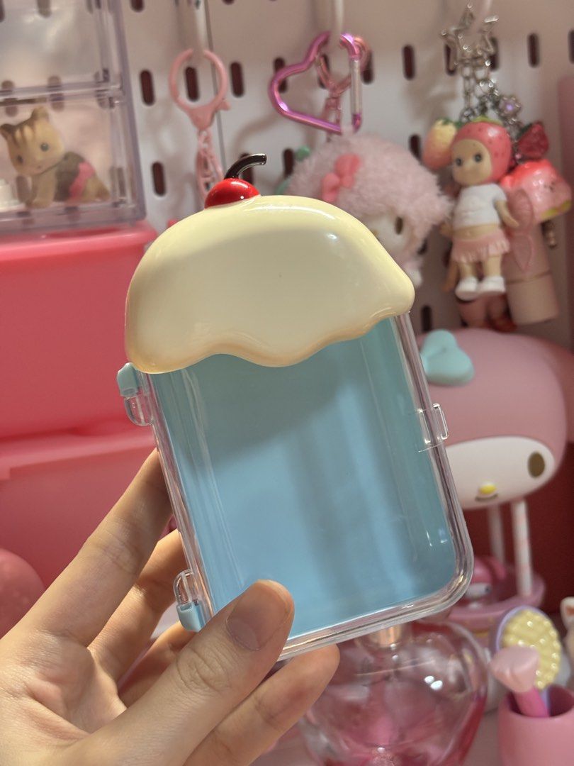 Japan Soda Ice Cream Float Container Keychain (Category: Vintage Collectibles) located in San Juan City. Submitted by glitznpops.ph (Listing ID 1465010677, Image 1). Description: ~ You can store your figures here like Sonny angel, Sylvanian Critters and etc!!<33 ~ Bought this from Japan! :D.