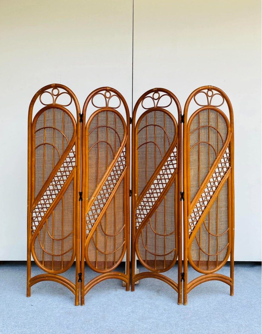 “JAPAN SURPLUS” 2PCS IDENTICAL RATTAN 4/PANEL DIVIDER / PARTITION (Category: Curtains & Blinds) located in Bulacan. Submitted by monmon555 (Listing ID 1465089419, Image 1). Description: “JAPAN SURPLUS” 2PCS IDENTICAL RATTAN 4/PANEL DIVIDER / PARTITION SIZE: 59-16L” x 60H” inches (AS-IS ITEM) IN GOOD CONDITION.