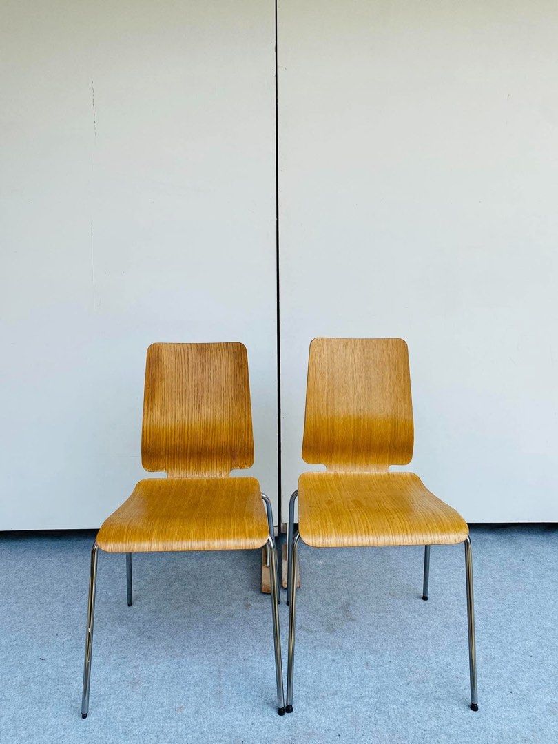 “JAPAN SURPLUS” 2PCS IKEA GILBERT DINING CHAIRS (Category: Chairs) located in Bulacan. Submitted by monmon555 (Listing ID 1465088672, Image 1). Description: “JAPAN SURPLUS” 2PCS IKEA GILBERT DINING CHAIRS SIZE: 16L” x 18W” x 18Sh” x 33H” inches (AS-IS ITEM) IN GOOD CONDITION.