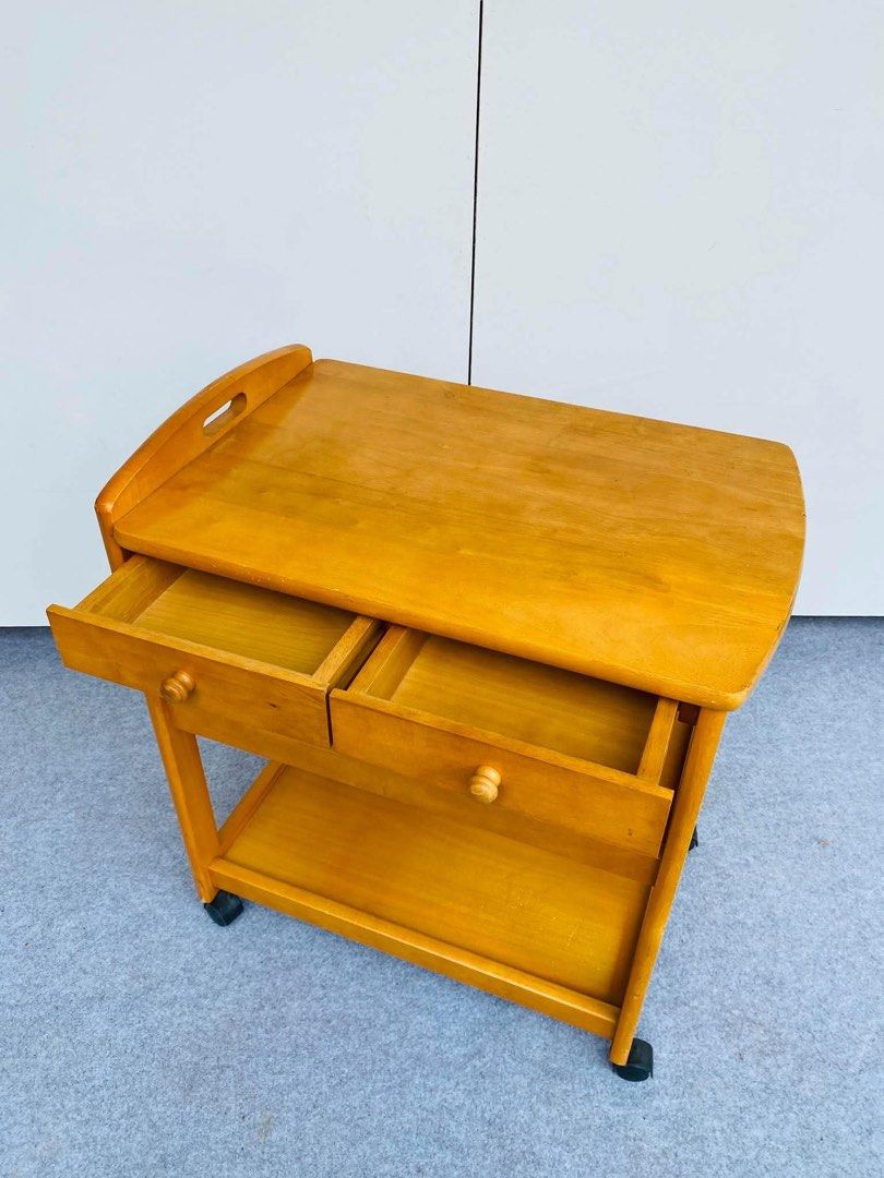 “JAPAN SURPLUS” SERVICE TROLLEY / BAR CART (Category: Tables & Sets) located in Bulacan. Submitted by monmon555 (Listing ID 1465092207, Image 1). Description: “JAPAN SURPLUS” SERVICE TROLLEY / BAR CART SIZE: 25L” x 17W” x 29H” inches (AS-IS ITEM) IN GOOD CONDITION.