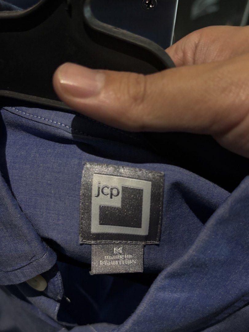 JCP Blue Long Sleeve Button-Down Polo Long Sleevd Shirt Size M (Category: Tshirts & Polo Shirts ) located in Quezon City. Submitted by tanmiguel1998 (Listing ID 1464996906, Image 2). Description: - Brand/Item: jcp Blue Long Sleeve Button-Down Shirt - Size: Medium (Regular Fit) - Origin: Made in Mauritius - Design Details: Button-down collar, left chest pocket, and back pleat for easy movement - Material: Sturdy, comfortable, and durable fabric - 