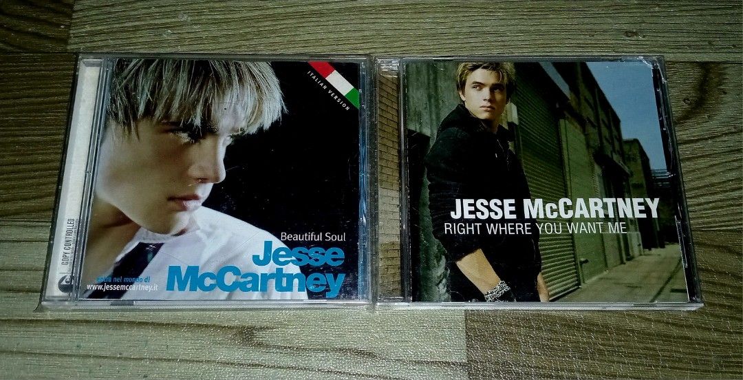 JESSE MCCARTNEY CD (Category: CDs & DVDs) located in Talavera. Submitted by thalifan46 (Listing ID 1465093325, Image 1). Description: JESSE MCCARTNEY CD 950 - BEAUTIFUL SOUL (ITALY) 400 - RIGHT WHERE YOU WANT ME NOTE : WAG NA LANG MAG MESSAGE KUNG HINDI NAMAN INTERESADO SA ITEM AT HANAP LANG AY KAKWENTUHAN.. WHAT YOU SEE IS WHAT YOU GET 100% ORIGINAL AUTHENTIC.. MOP : GCASH OR PALAWAN.. COURIER :LBC, JRS, J&T.. STRICTLY NO COD‼️.