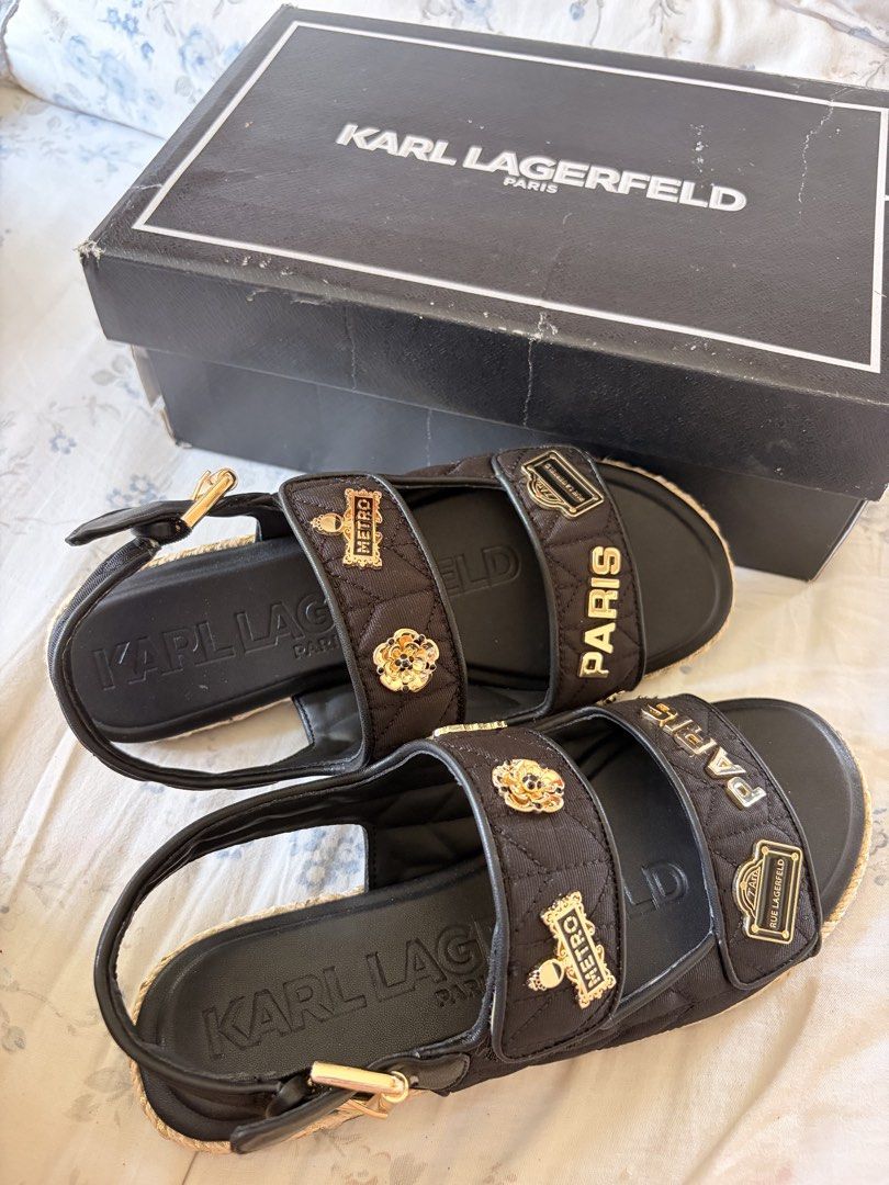 Karl Lagerfeld Sandals (Category: Flats & Sandals) located in Cabanatuan. Submitted by wildcrystal_26 (Listing ID 1464983343, Image 3). Description: Karl Lagerfeld Paris Charlay Rue Pins Espadrilles Slingback BNIB Authentic .