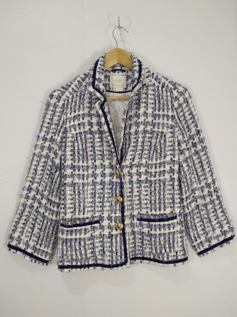 KATE SPADE TWEED JACKET (Category: Coats, Jackets and Outerwear) located in Baguio. Submitted by dansteals (Listing ID 1465051366, Image 1). Description: 23 X 19 SMALL no issue.