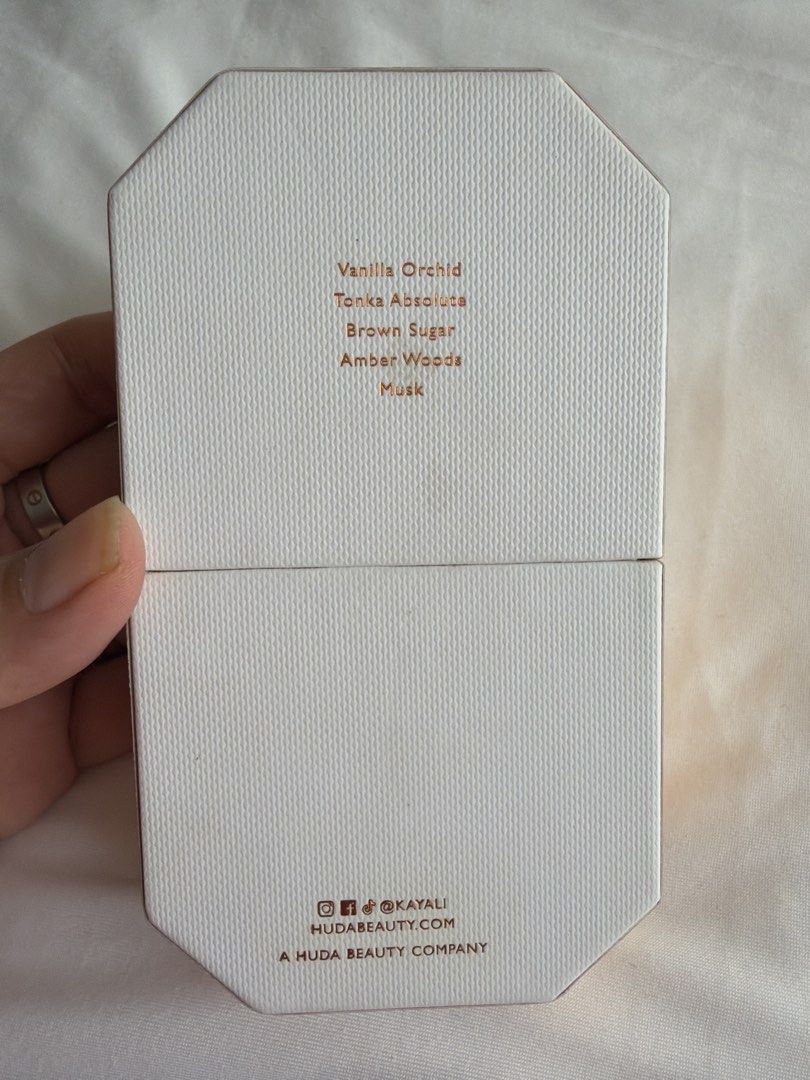 Kayali Vanilla 28 Eau De Parfum 50ml / authentic retails $175. (Category: Fragrance & Deodorants) located in Makati City. Submitted by cheapipie (Listing ID 1465026039, Image 3). Description: - Authentic Kayali Vanilla 28 Eau De Parfum (50ml bottle) or 1.7 FL oz retails for ₱11 k - Condition: sprayed for 8- times. - Includes original textured white and gold box - Fragrance profile: Warm and cozy scent with notes of vanilla orchid, tonka absolute,