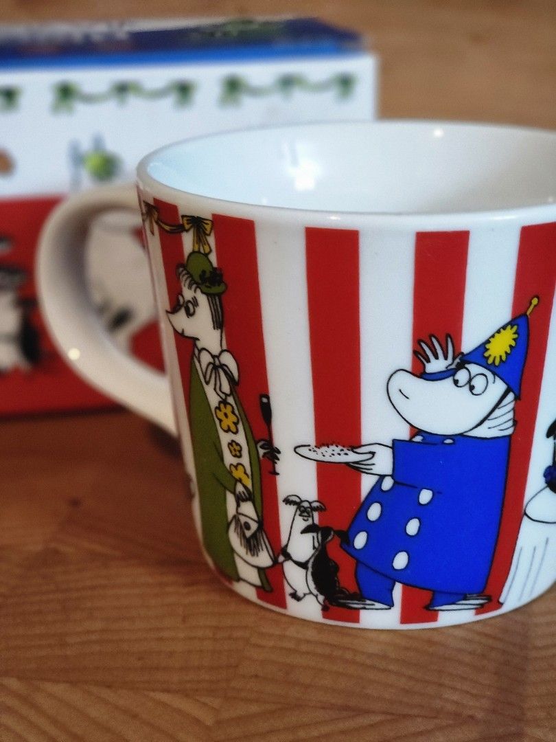 KFC x Moomin Mug Limited Edition (Category: Character Goods) located in Binan City. Submitted by dottienook (Listing ID 1465132162, Image 2). Description: KFC x Moomin Mug (Red Stripe Edition). Limited Edition 2014; with box. sf at buyers expense.