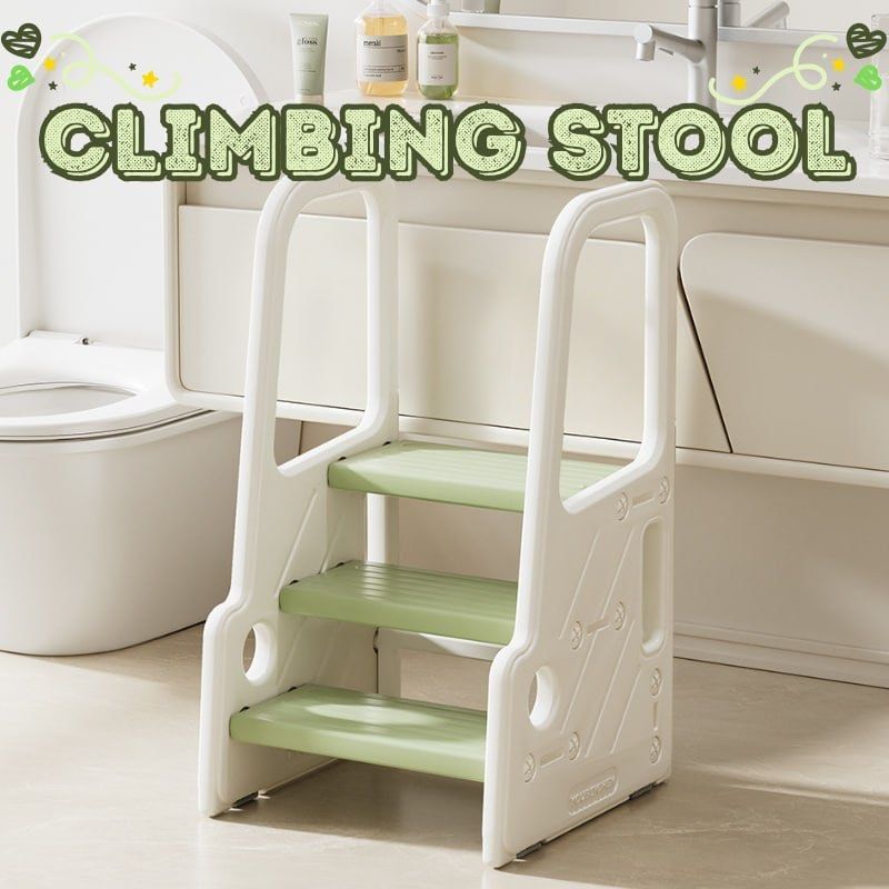 Kids 3-Step Climbing Stool Bathroom Step Stool White Green (Category: Ladders & Steps) located in Quezon City. Submitted by tanyachoa (Listing ID 1465041652, Image 1). Description: .