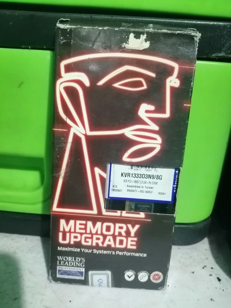 Kingston 8GB DDR3 RAM unused (Category: Computer Parts) located in Pateros City. Submitted by romferarc333 (Listing ID 1465032207, Image 2). Description: Kingston 8GB DDR3 RAM -Unused -good as new Location:Pateros.