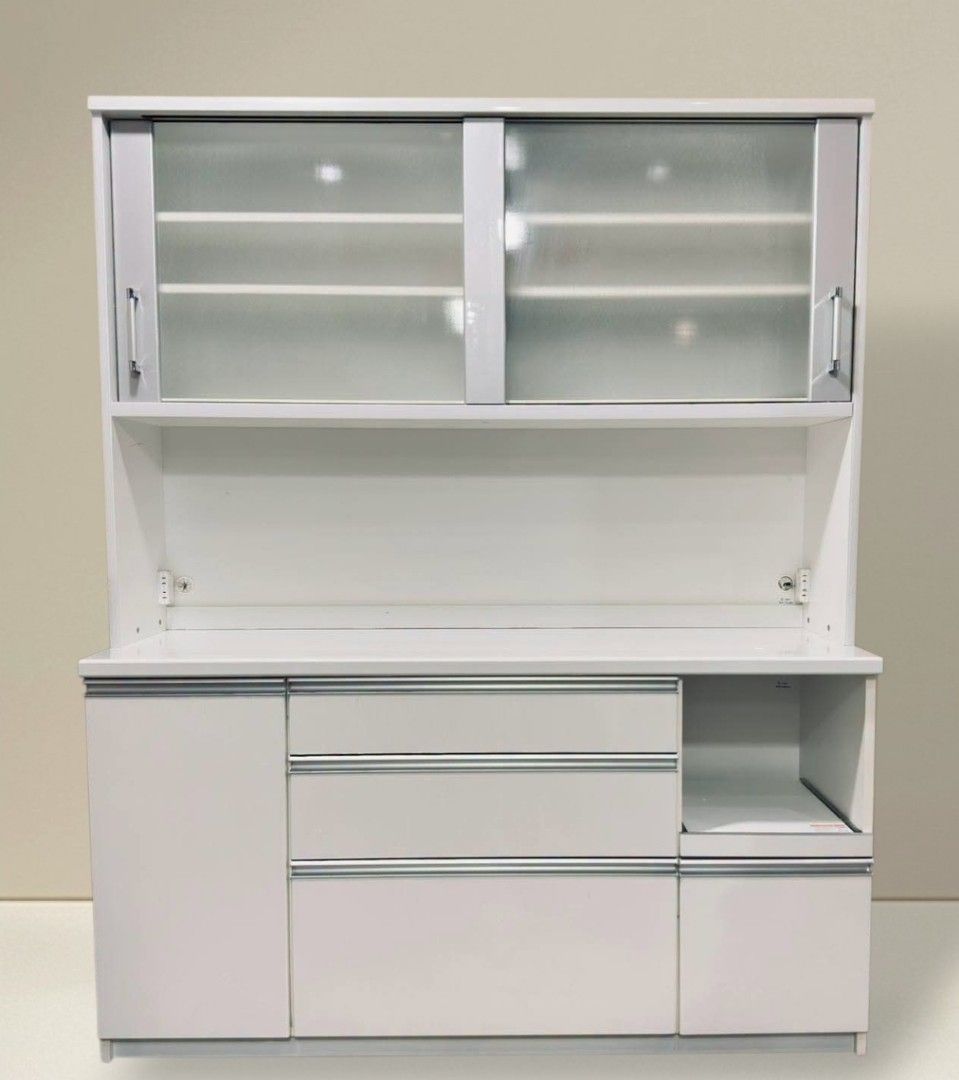 Kitchen Cupboard Hutch Office Storage Cabinet (Category: Shelves, Cabinets & Racks) located in Quezon City. Submitted by dannikkishoppe2 (Listing ID 1464976813, Image 1). Description: Kitchen Cupboard Hutch Office Storage Cabinet ‼️₱14000‼️ This cabinet is a functional and aesthetic addition for both home and professional spaces, including clinics. ✔️ With built-in outlet for microwave, rice cooker, or other appliances Please manage your expectat